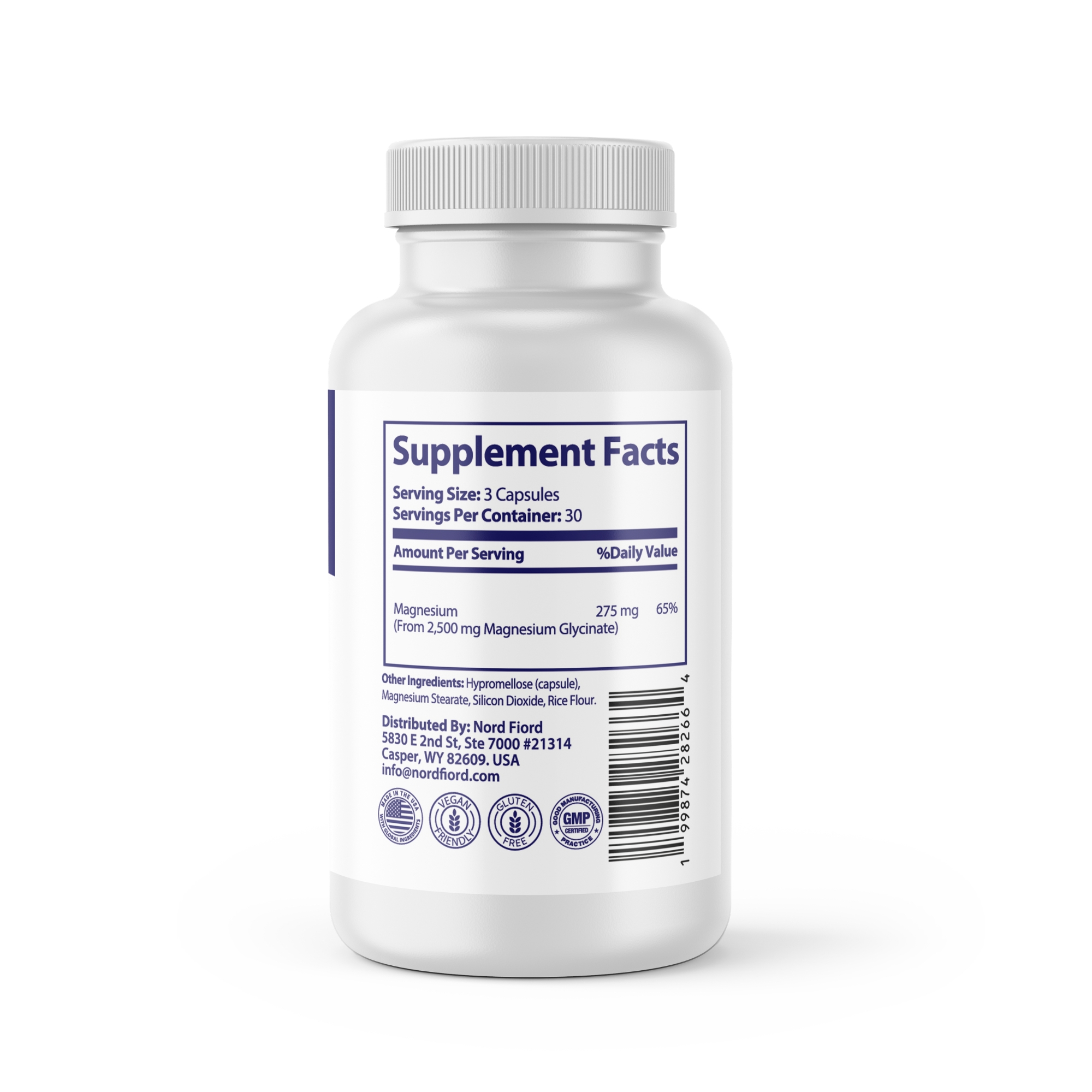 Nord Fiord Magnesium Glycinate — foydalanish yo'riqnomasi